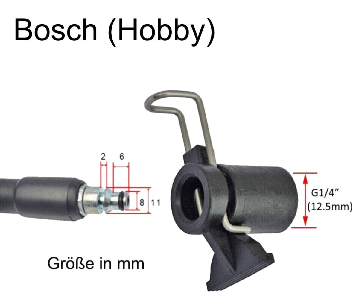 Hochdruck Schlauchadapter für Kärcher 10mm Stecknippel auf Bosch Home & Garden1