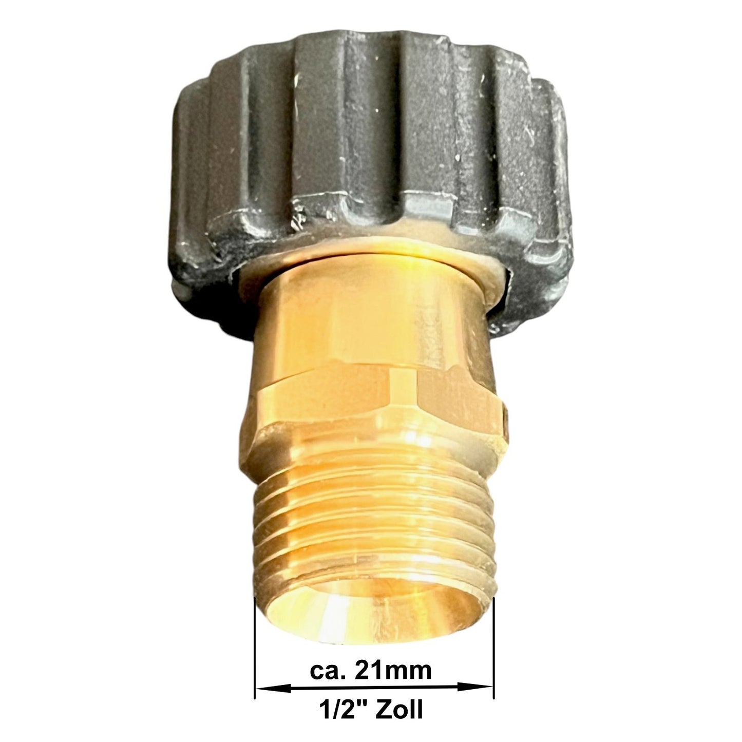 Kupplung Adapter M22 x1,5 IG auf 1/2" Zoll AG für Hochdruckreiniger Verbinder6