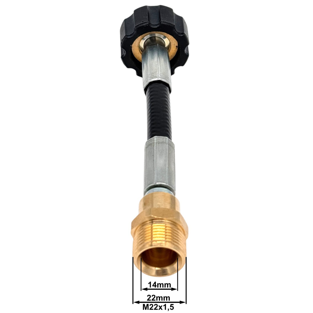Kupplung Adapter M22 IG 14 & 15mm auf M22 AG für HD Reiniger universal Verbinder3