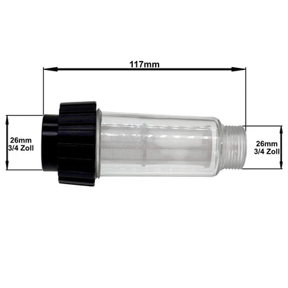 2x Wasserfilter Set 3/4 Zoll Gartenschlauch Wasserhahn Vorfilter Schnelladapter - 2x-wasserfilter-set-3-4-zoll-gartenschlauch-wasserhahn-vorfilter-schnelladapter von M&M Smartek®