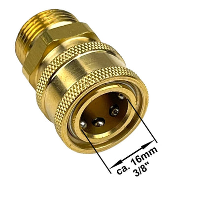 10m Hochdruckchlauch HD Reiniger mit M22 IG Schnellkupplung Adapter + Düsen Set12