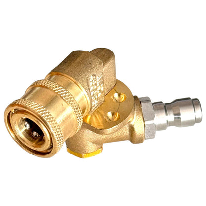 1/4" Schnellkupplung Schwenkkupplung Drehbar 180° Messing 4500 PSI HD Kupplung3