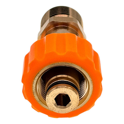 2 teilig Hochdruck Adapter TR22 IG Easy!Lock auf M22 AG Messing für Kärcher HD8