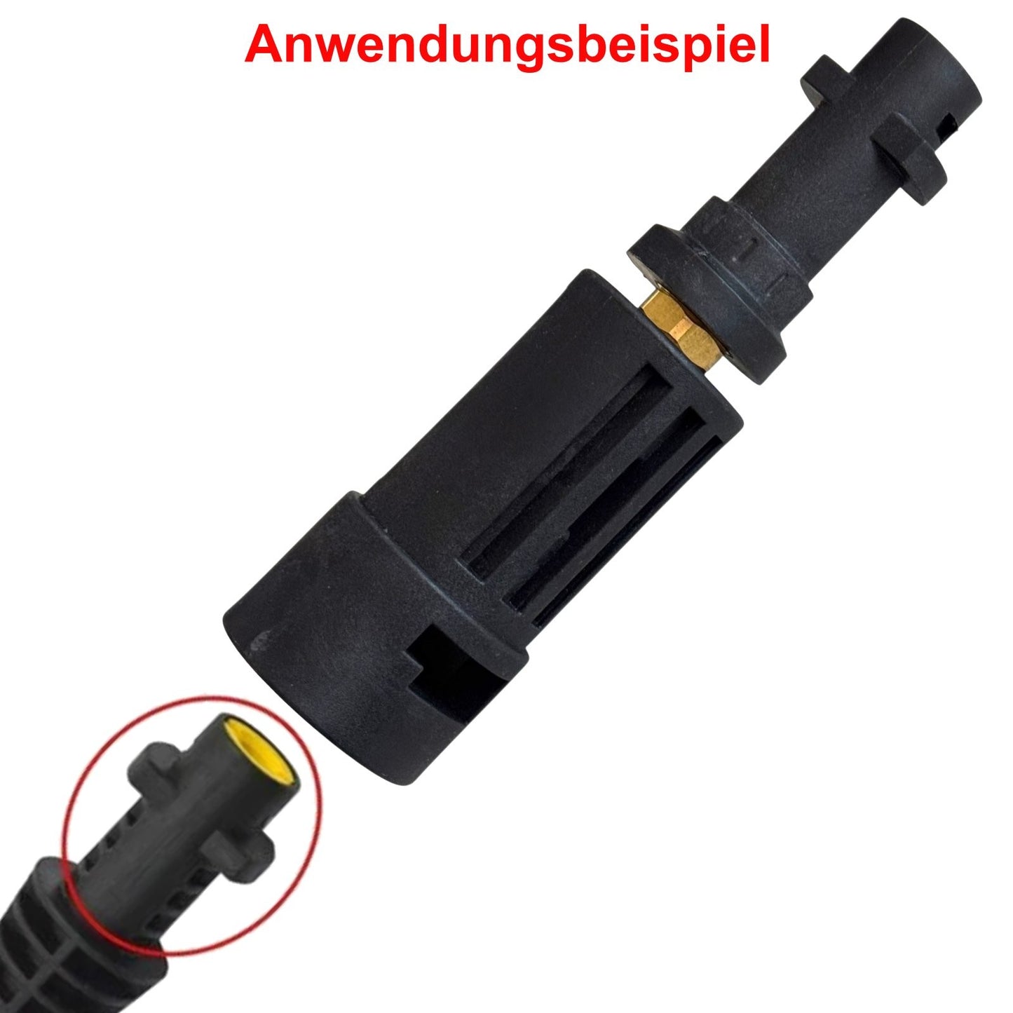 Bajonett Adapter für Kärcher Hochdruckreiniger Eingang Female / Ausgang Male1