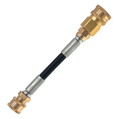 Hochdruckadapter Schnellkupplung Female 1/4" auf 3/8" Verbinder ca. 20cm lang1