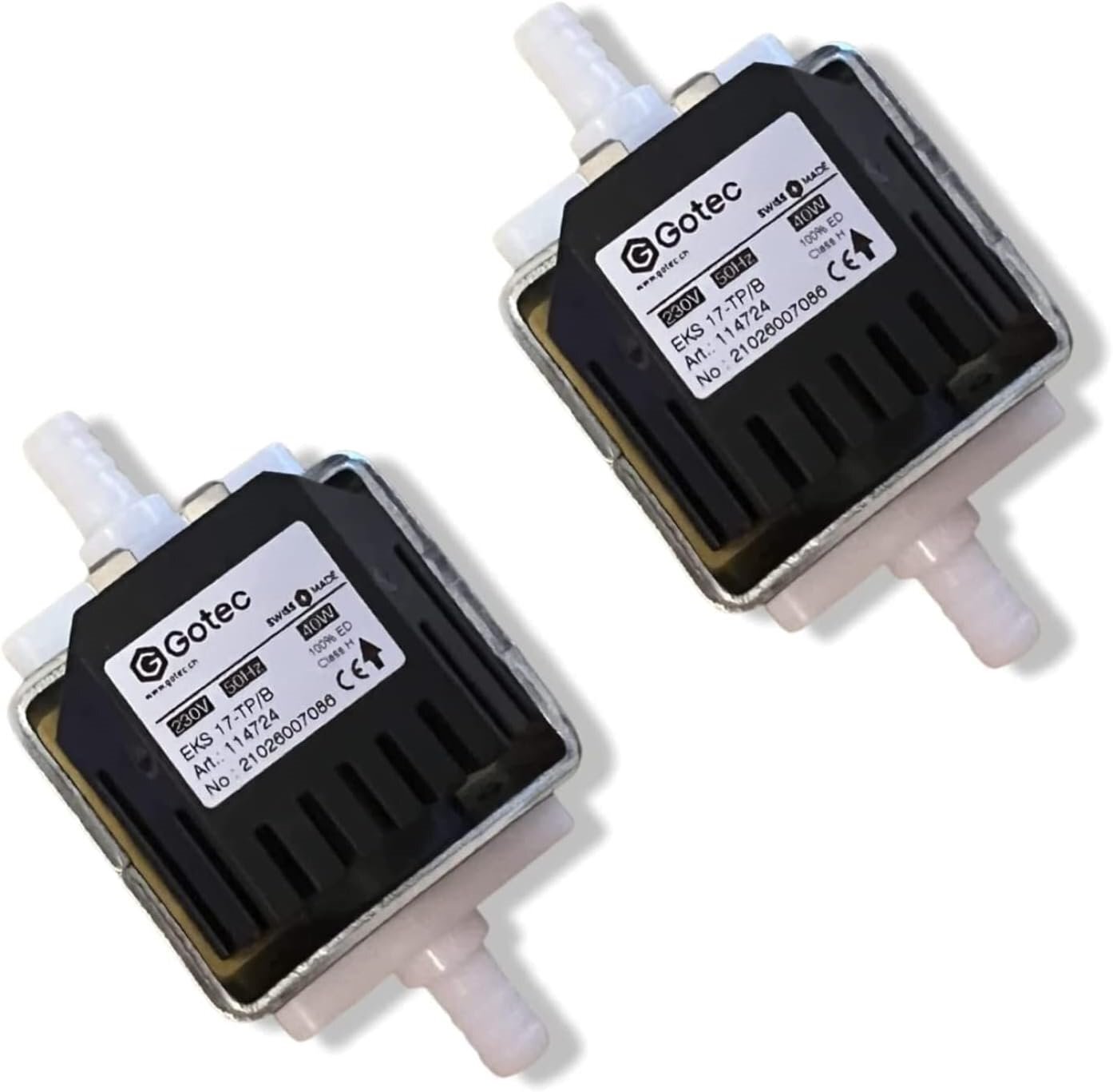 2x Original Pumpe Gotec für Kärcher Puzzi 100 200 8/1 10/1 10/2 Waschsauger Pomp0