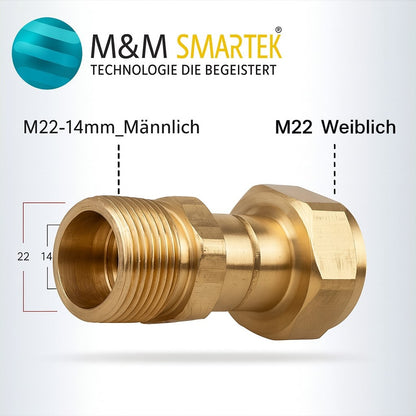 Adapter Set für Parkside Quick Connect M22 IG Schnellkupplung 360° drehbar12