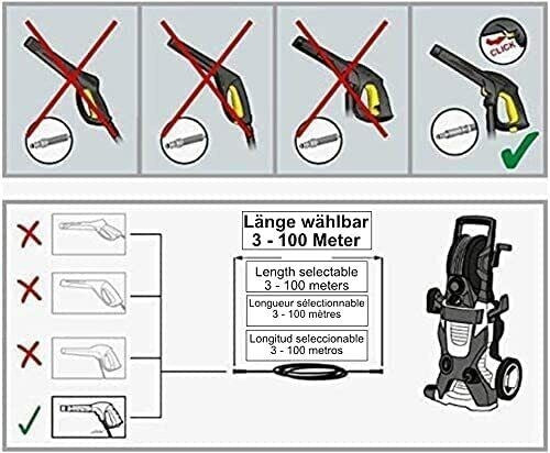 8m Hochdruckschlauch für Kärcher K2 K3 K4 K5 K6 K7 wie original 2.641 721.04