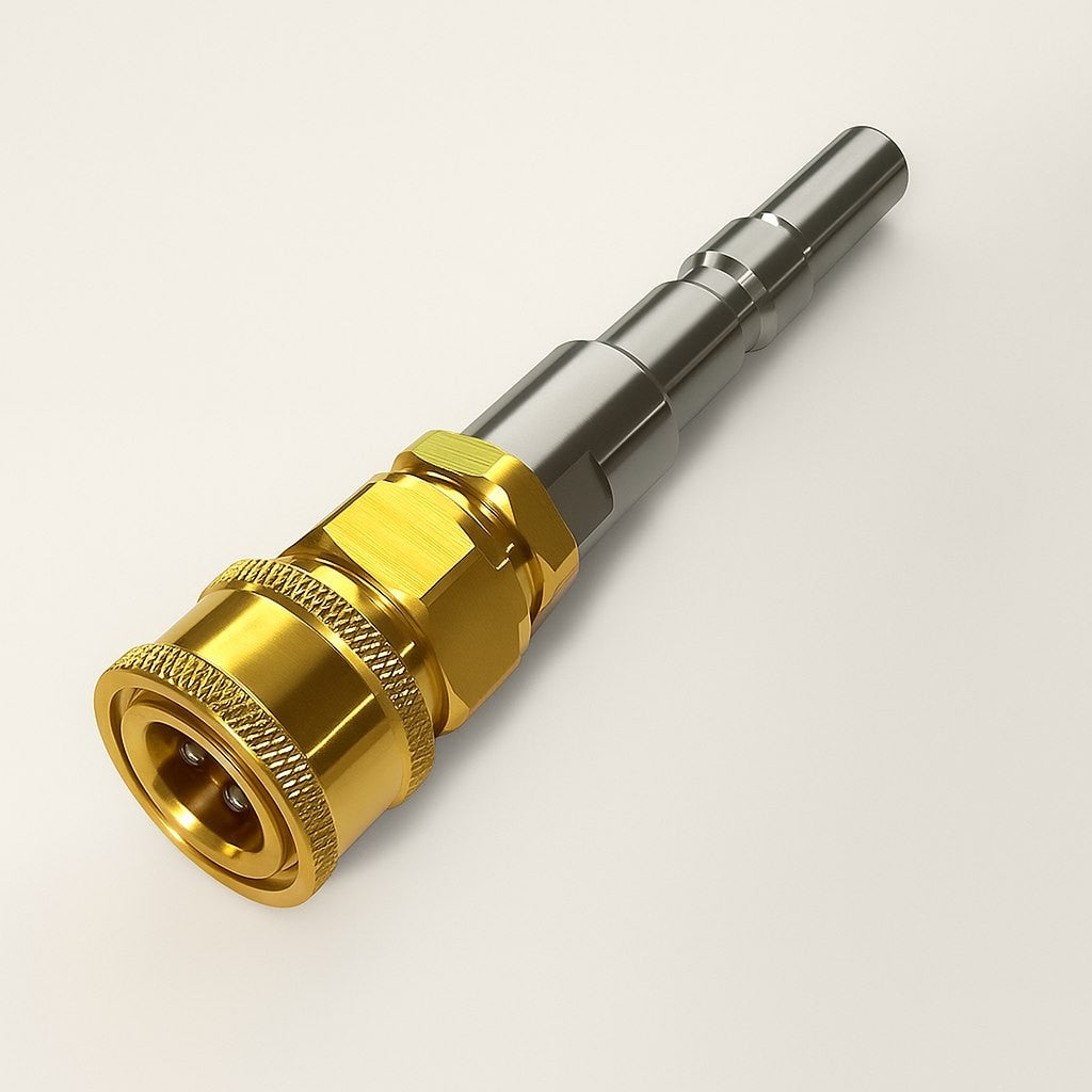 Adapter für Kränzle D12 auf 3/8" IG Schnellkupplung Edelstahl Messing 250 Bar0