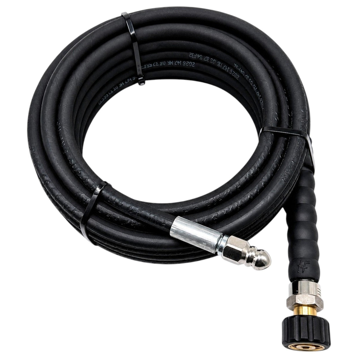 Rohrreinigungsschlauch 10m 220bar 1/4" AG drehbar + M22x1,5 Adapter + 3 Düsen3