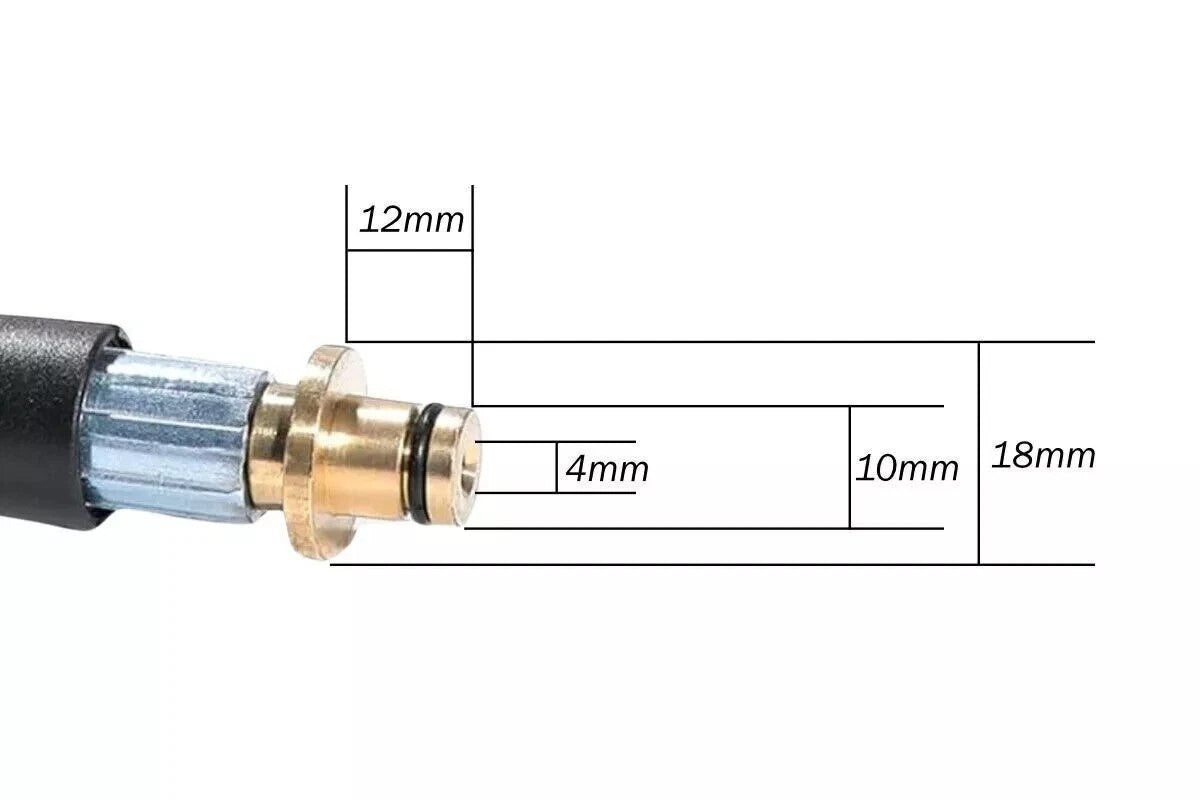 2x Hochdruck Schlauch Reparatur Set passend für Kärcher 10m wie 6.390 463.03