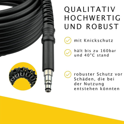 5m Hochdruckschlauch für Black & Decker HD Reiniger Quick Connect + Adapter M223