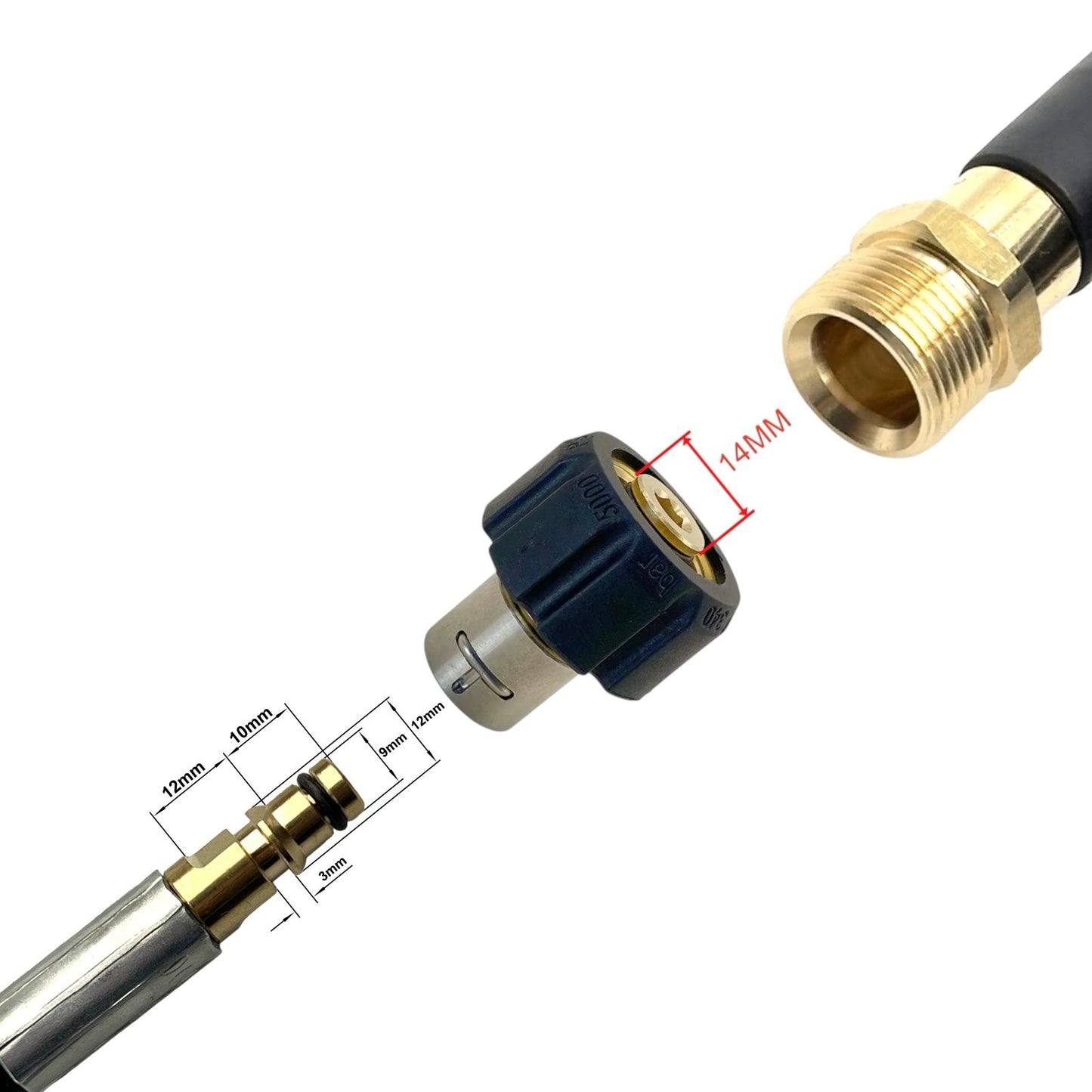 M22 Drehadapter Adapter Click für Kärcher K2 K7 Hochdruckreiniger Kupplung2