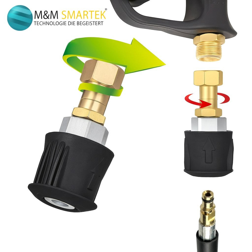 Adapter für Kärcher Quick Connect M22 IG Schnellkupplung Messing 360° drehbar0