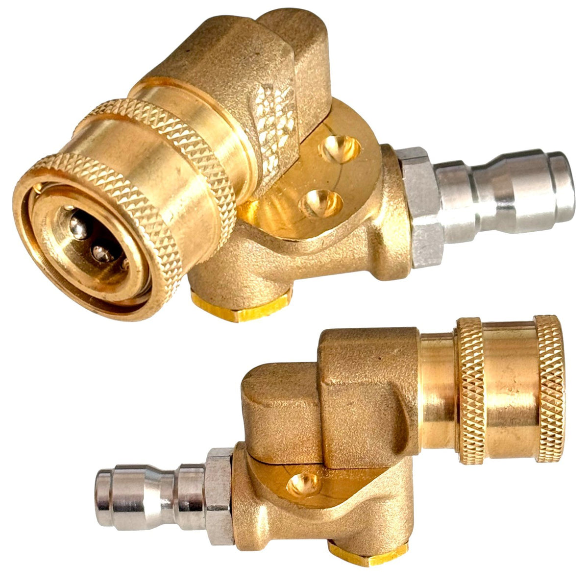 1/4" Schnellkupplung Schwenkkupplung Drehbar 180° Messing 4500 PSI HD Kupplung1