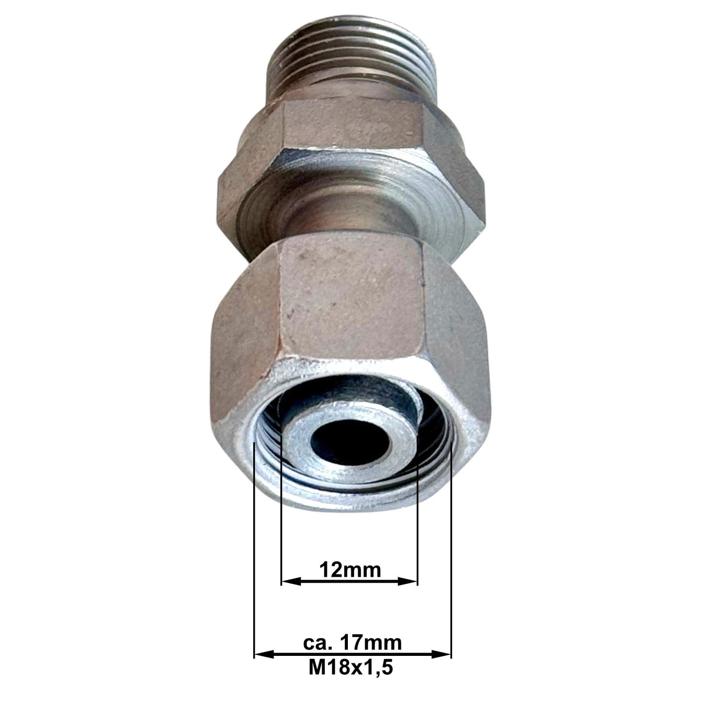 Adapter Gewinde M18 x1,5 IG auf 3/8" Zoll AG Hochdruck Verbinder Nippel Zubehör1