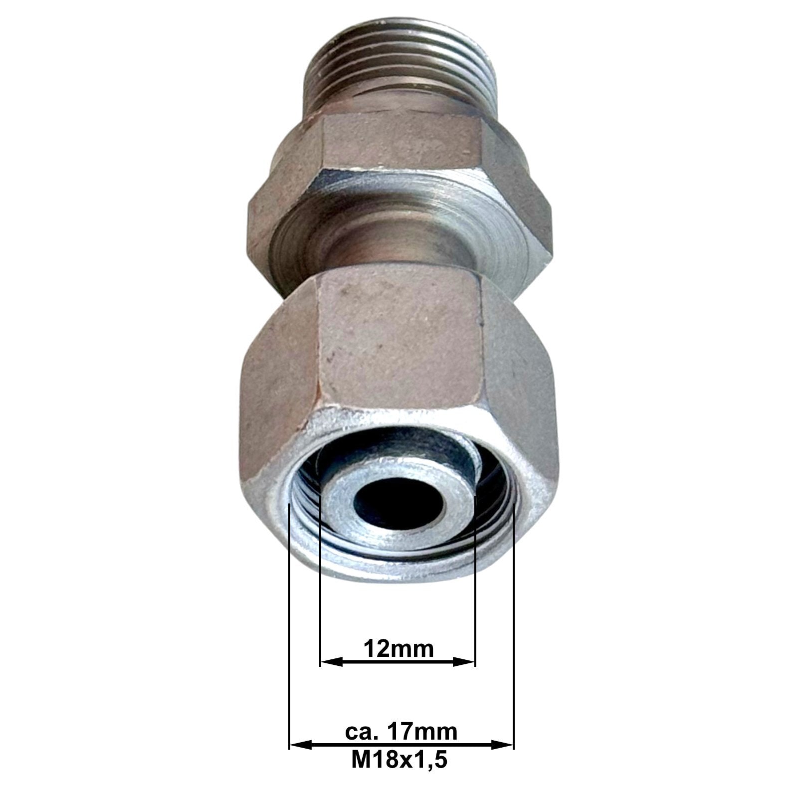Adapter Gewinde M18 x1,5 IG auf 3/8" Zoll AG Hochdruck Verbinder Nippel Zubehör1