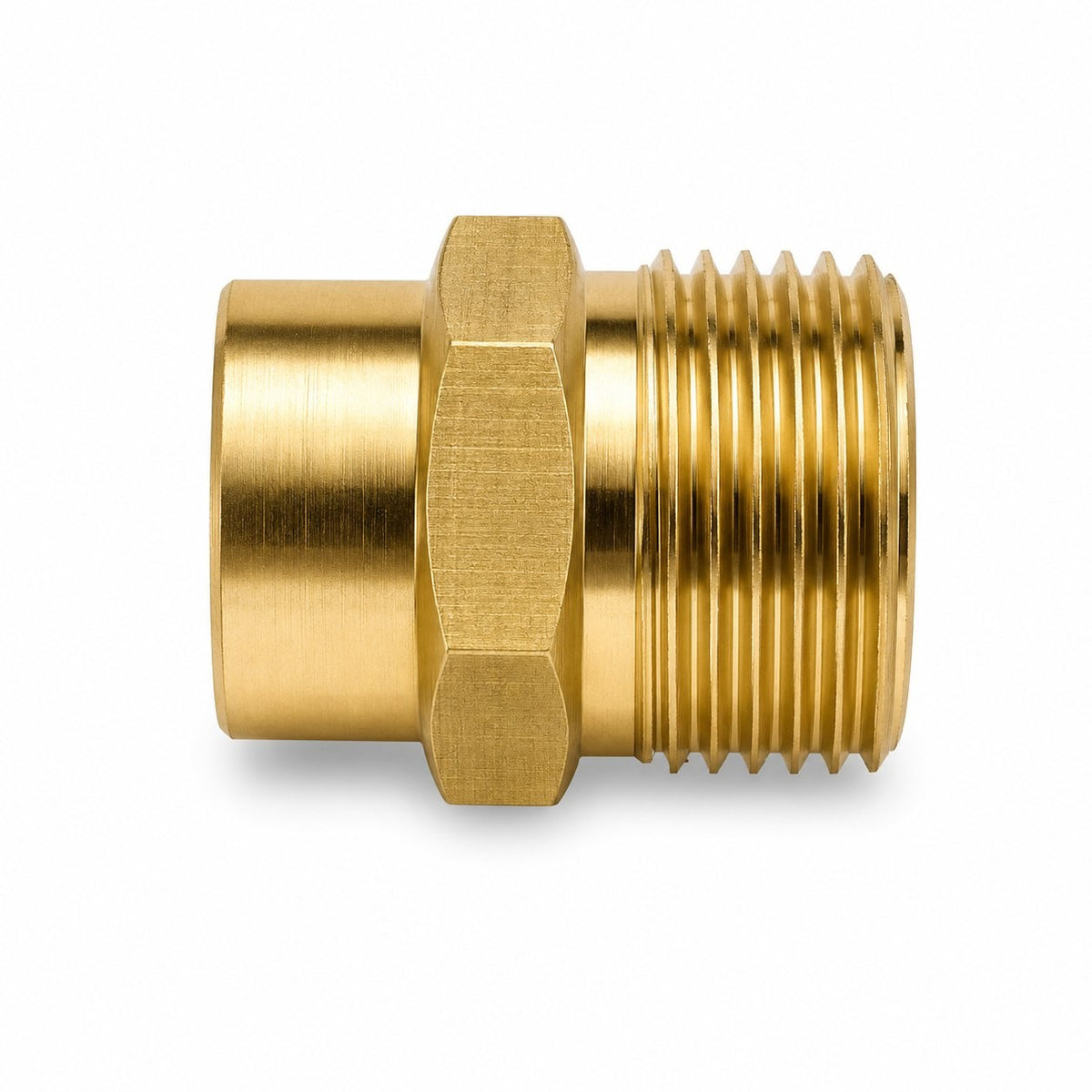 2 teilig Hochdruck Adapter TR22 IG Easy!Lock auf M22 AG Messing für Kärcher HD10