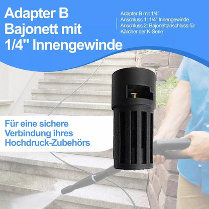 Unterbodenlanze Verlängerung für Kärcher K2 K7 mit Bajonettanschluss 30° Winkel4