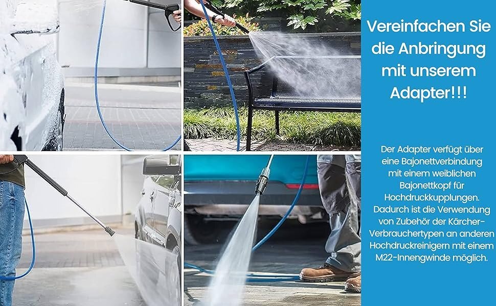 Adapter für Kärcher Bajonett IG   M22 IG Hobby Zubehör auf Profi Hochdruck9