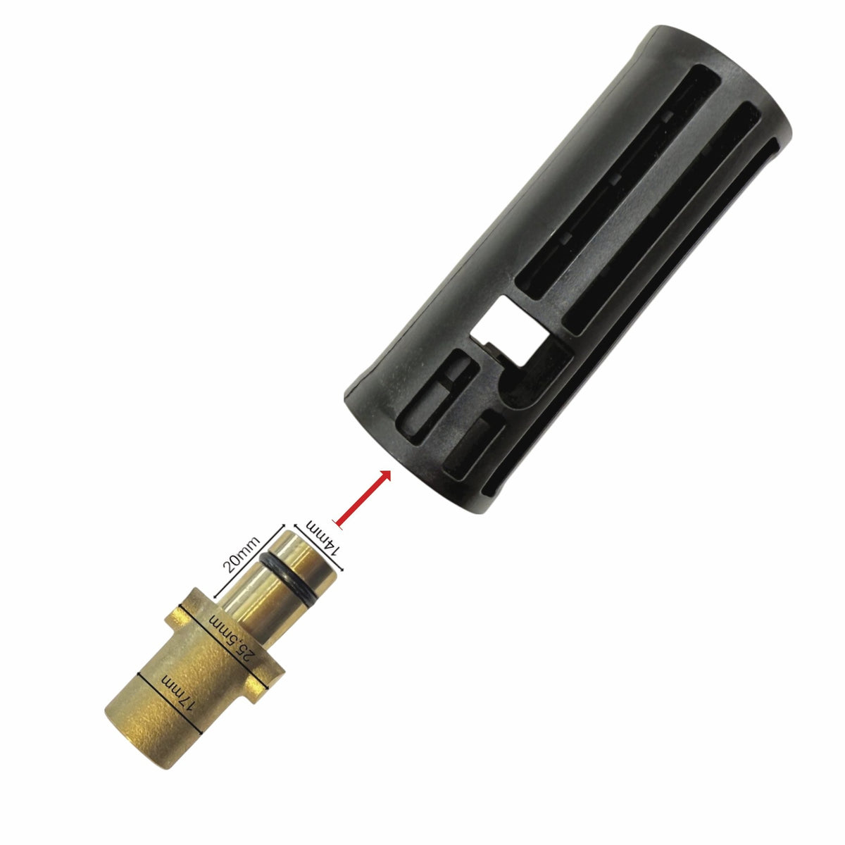 Adapter für Nilfisk Gerni 1/4" IG auf IG für Terrassenreiniger Hochdruck0