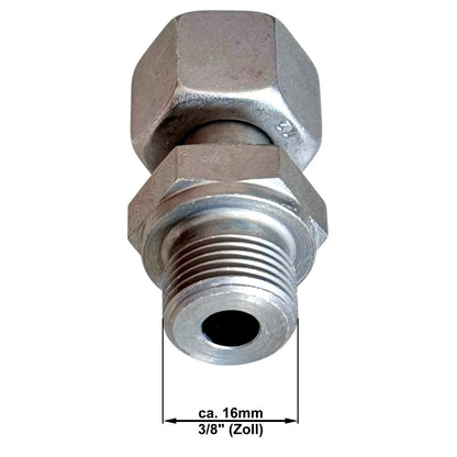 Adapter Gewinde M18 x1,5 IG auf 3/8" Zoll AG Hochdruck Verbinder Nippel Zubehör3