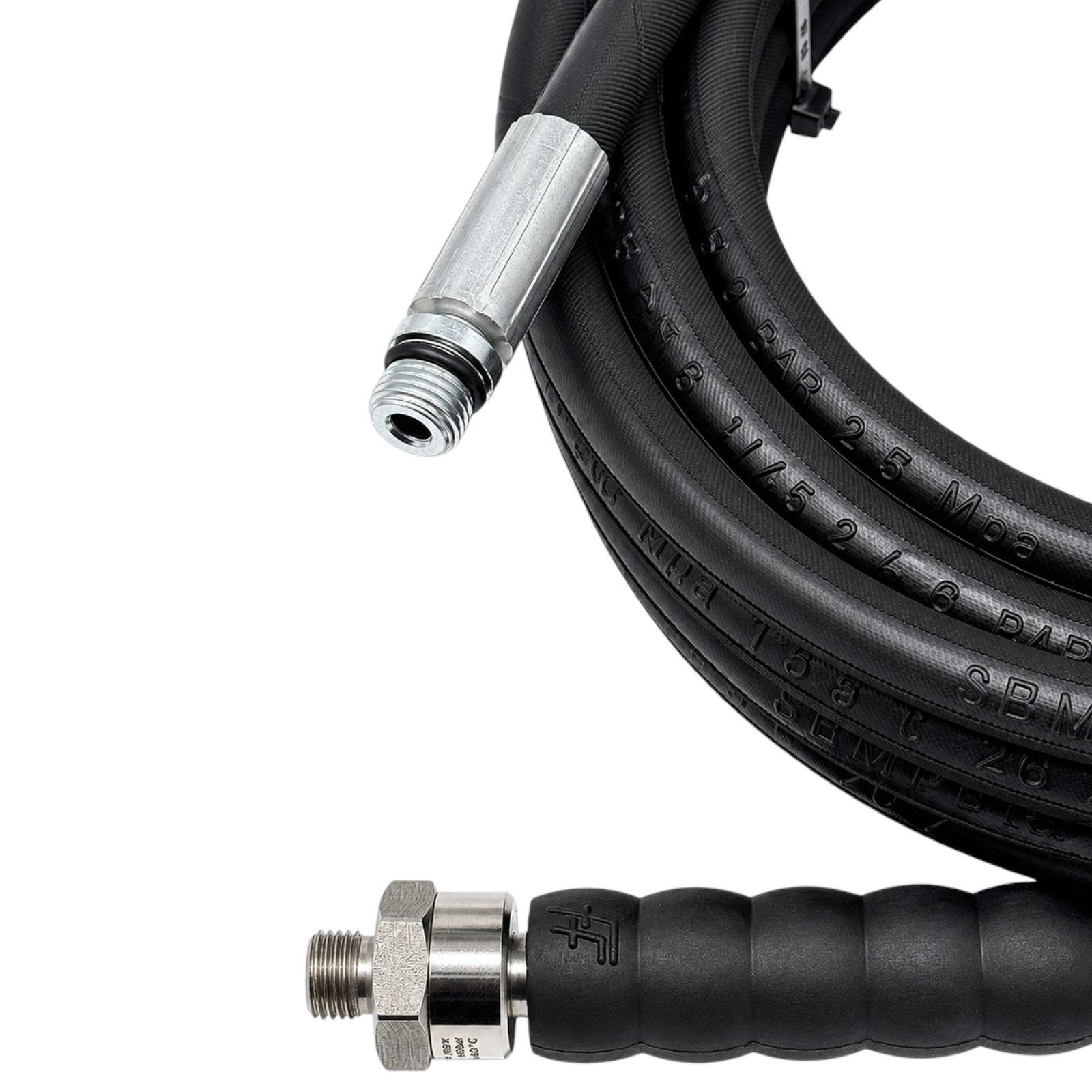 Rohrreinigungsschlauch 10m 220bar 1/4" AG drehbar + M22x1,5 Adapter + 3 Düsen1