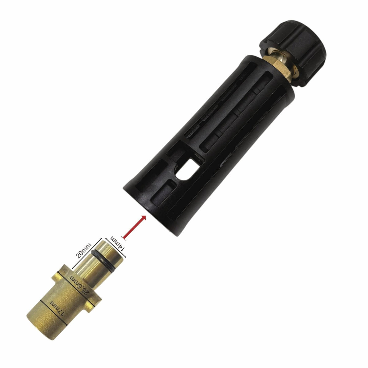 Adapter für Nilfisk Gerni 1/4" IG auf M22 IG für Terrassenreiniger Hochdruck0