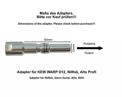 Schnellkupplung Steckkupplung D12 Kränzle auf Quick Connect von / für Kärcher4