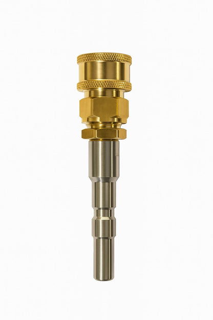 Adapter für Kränzle D12 auf 1/4" IG Schnellkupplung Edelstahl Messing 250 Bar5