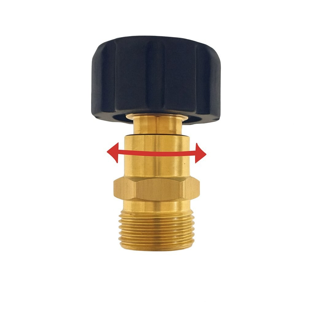 Adapter für Hochdruckreiniger M22 x1,5 AG auf M22 x1,5 IG drehbar Drehgelenk3