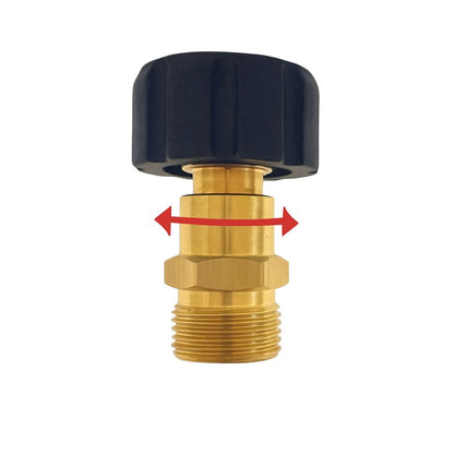 Adapter für Hochdruckreiniger M22 x1,5 AG auf M22 x1,5 IG drehbar Drehgelenk3