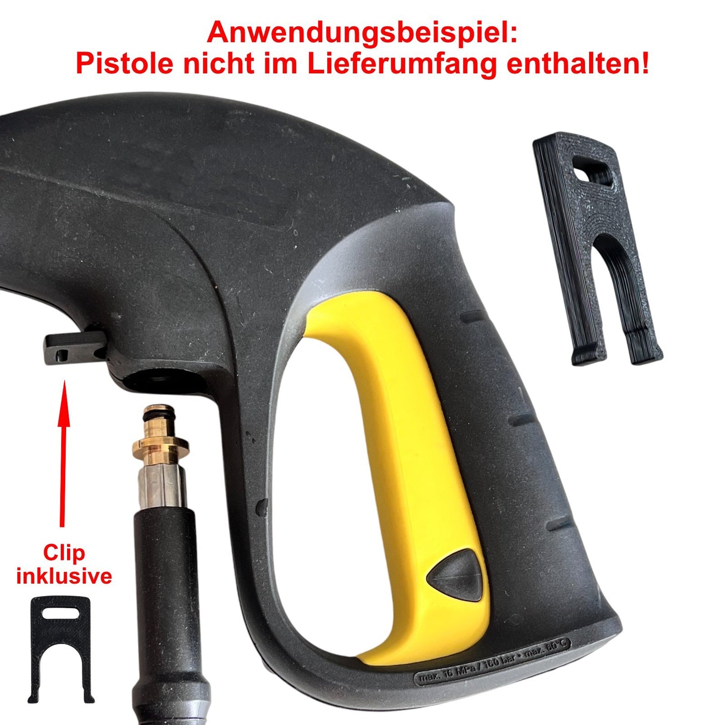 Clip für Hochdruck / Pistole für Kärcher K2 K5 M22 x1,5 IG wie 6.390 463.01