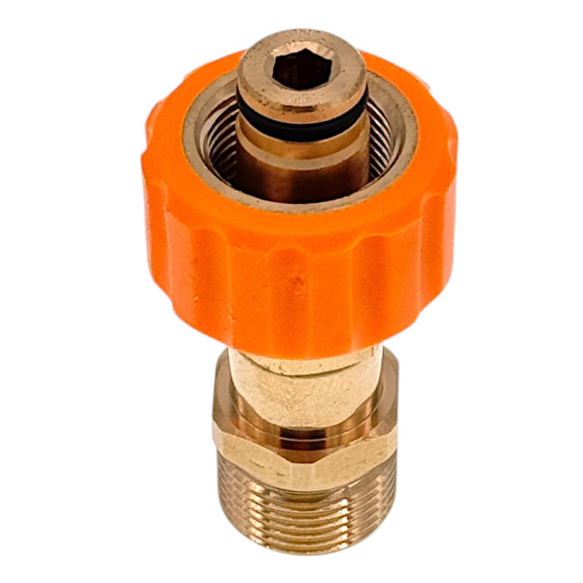2 teilig Hochdruck Adapter TR22 IG Easy!Lock auf M22 AG Messing für Kärcher HD11