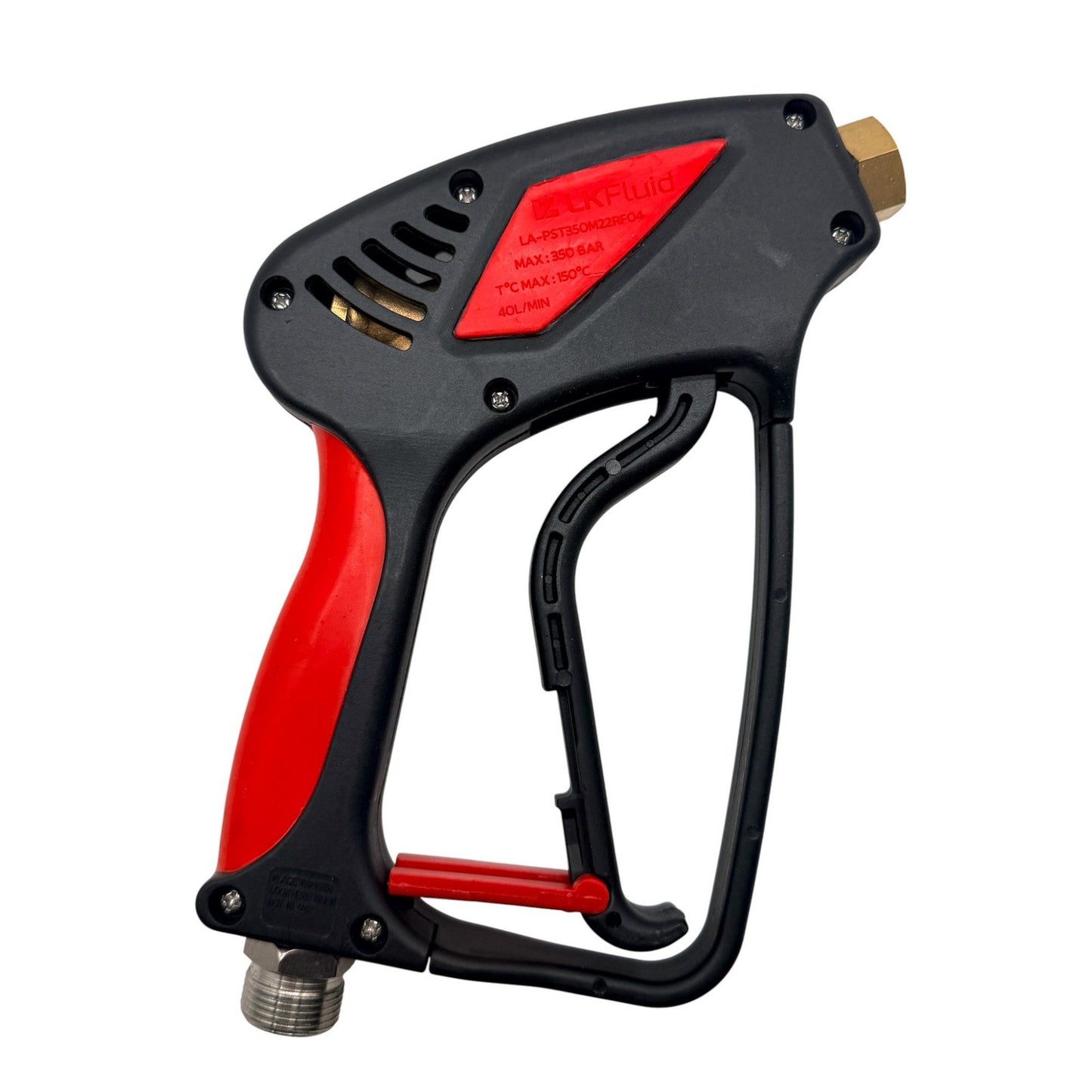 Hochdruckpistole 350 Bar M22 AG auf 1/4" IG Heißwasser bis 150°C Profi6