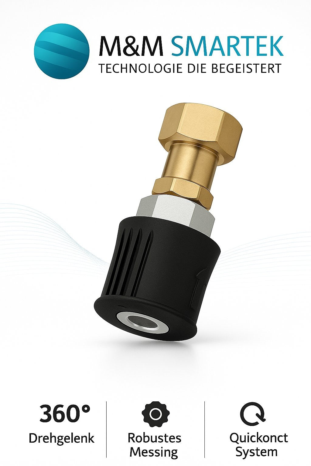 Adapter für Kärcher Quick Connect M22 IG Schnellkupplung Messing 360° drehbar13