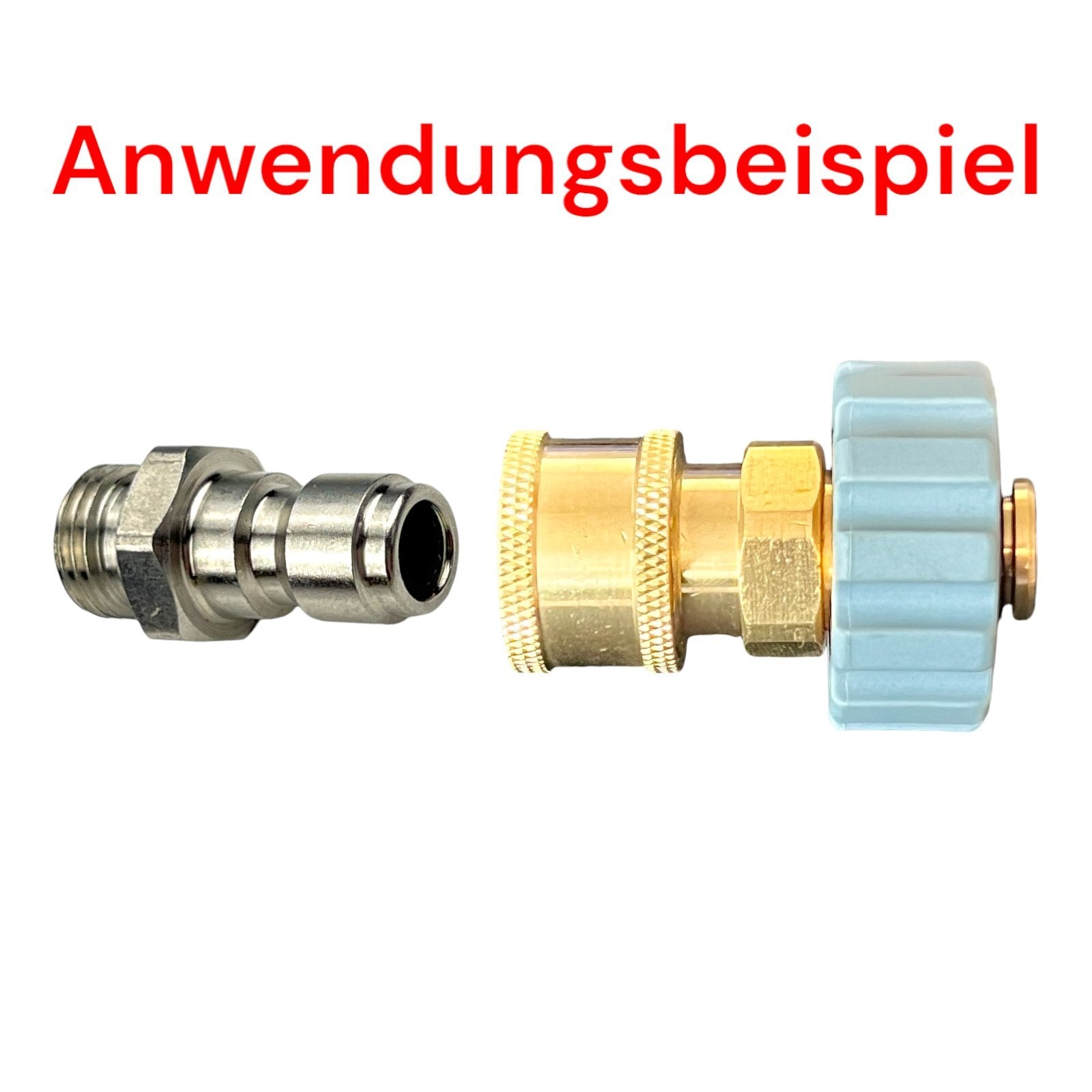 Hochdruckreiniger Schnellkupplung 1/4" zu M21 x1,5 IG Verbinder Adapter Kupplung8