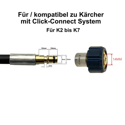 M22 Drehadapter Adapter Click für Kärcher K2 K7 Hochdruckreiniger Kupplung0