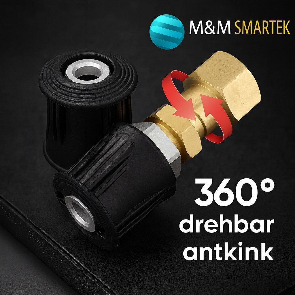 Adapter Set für Parkside Quick Connect M22 IG Schnellkupplung 360° drehbar6