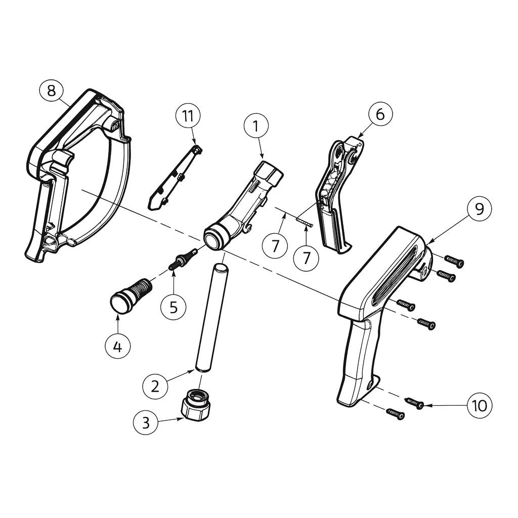 Hochdruck Pistole für WAP NILFISK ALTO 3/8" IG HD HDS ST 2300 LTF max 310 bar3