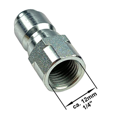 Hochdruck Schnellkupplung Stecker 3/8" mit 1/4" IG Verbinder Adapter Kupplung2