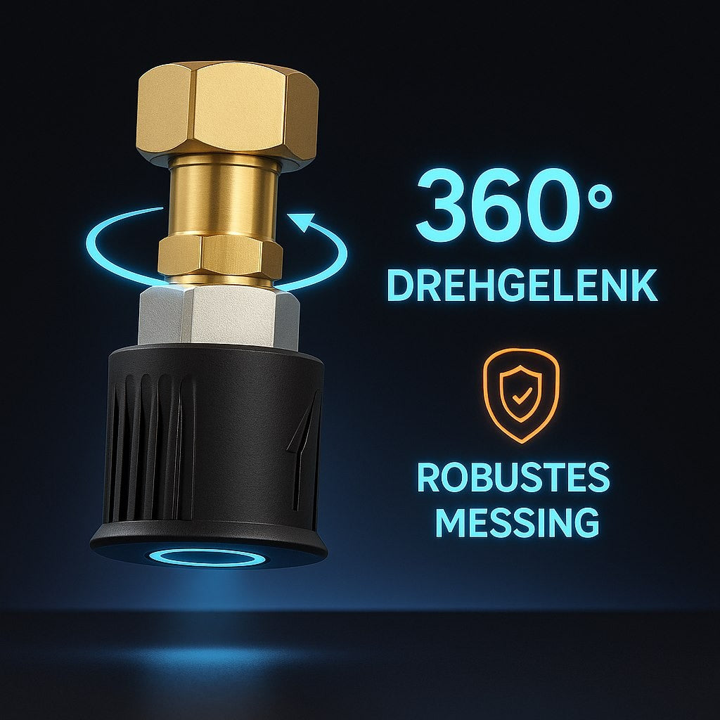 Adapter für Kärcher Quick Connect M22 IG Schnellkupplung Messing 360° drehbar17