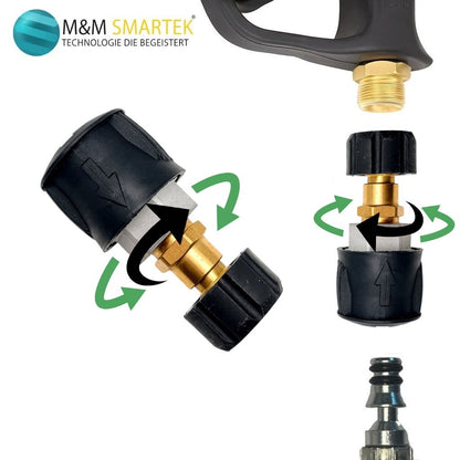 Adapter Set für Parkside Quick Connect M22 IG Schnellkupplung drehbar 360°14