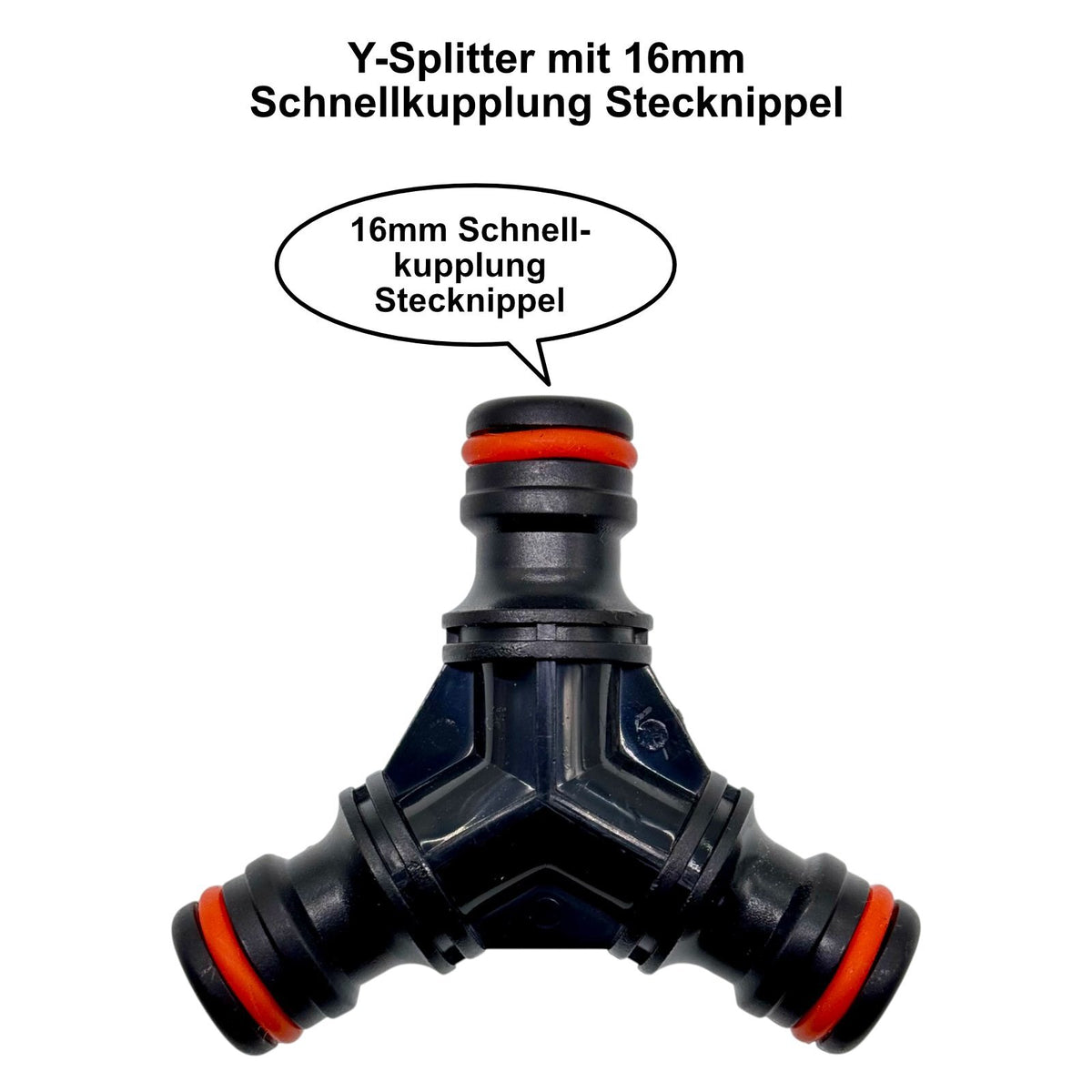 Gartenschlauch Verlängerung Set 1/2" 3/4" Hahnanschluss Kupplungen Y Splitter4