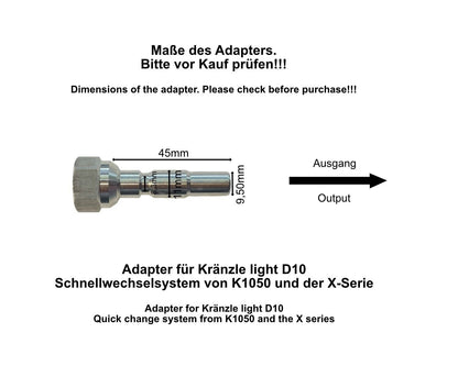 10m Rohrreinigungsschlauch für Kränzle light D10, K 1050 & X Serie SET 4 teilig5