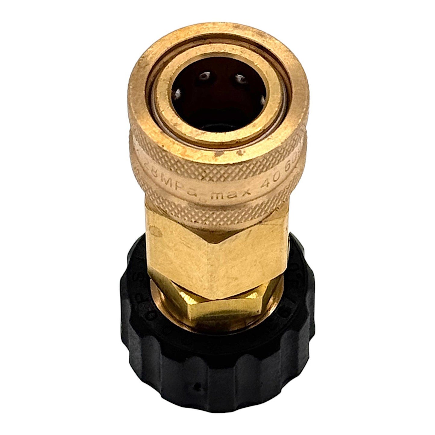 Hochdruckadapter Schnellkupplung 3/8" mit M22 IG beidseitig ca. 12,5cm Verbinder9