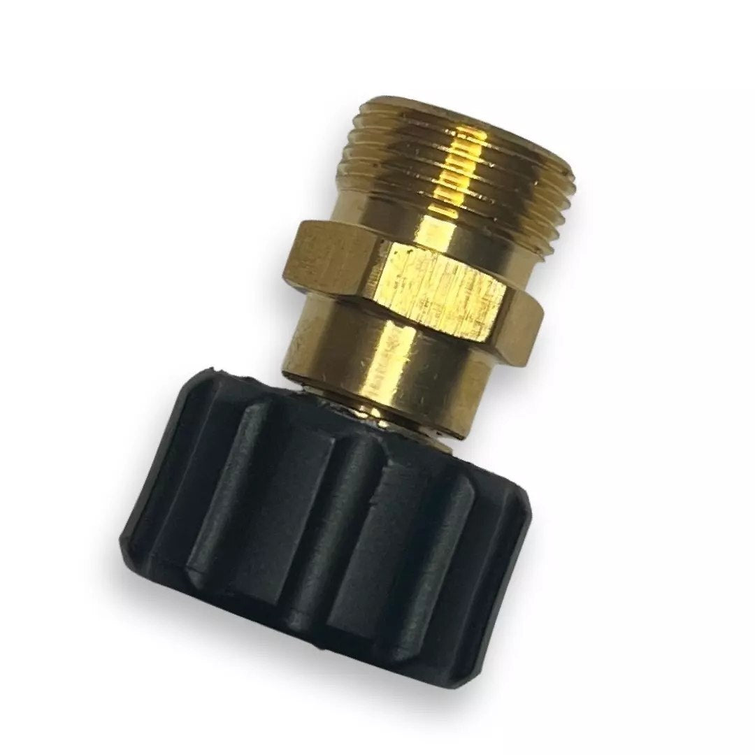 Hochdruckreiniger Adapter M22 x1,5 IG auf M22 x1,5 AG mit 14mm Dorn Verbinder0