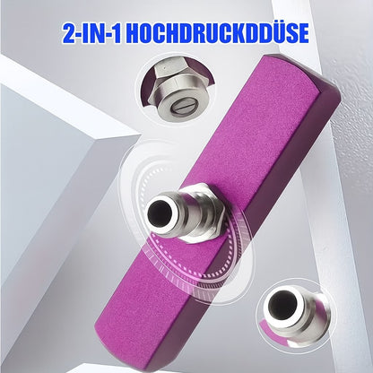2 in 1 Doppeldüse für Hochdruckreiniger – Mehr Power, schnellere Reinigung3