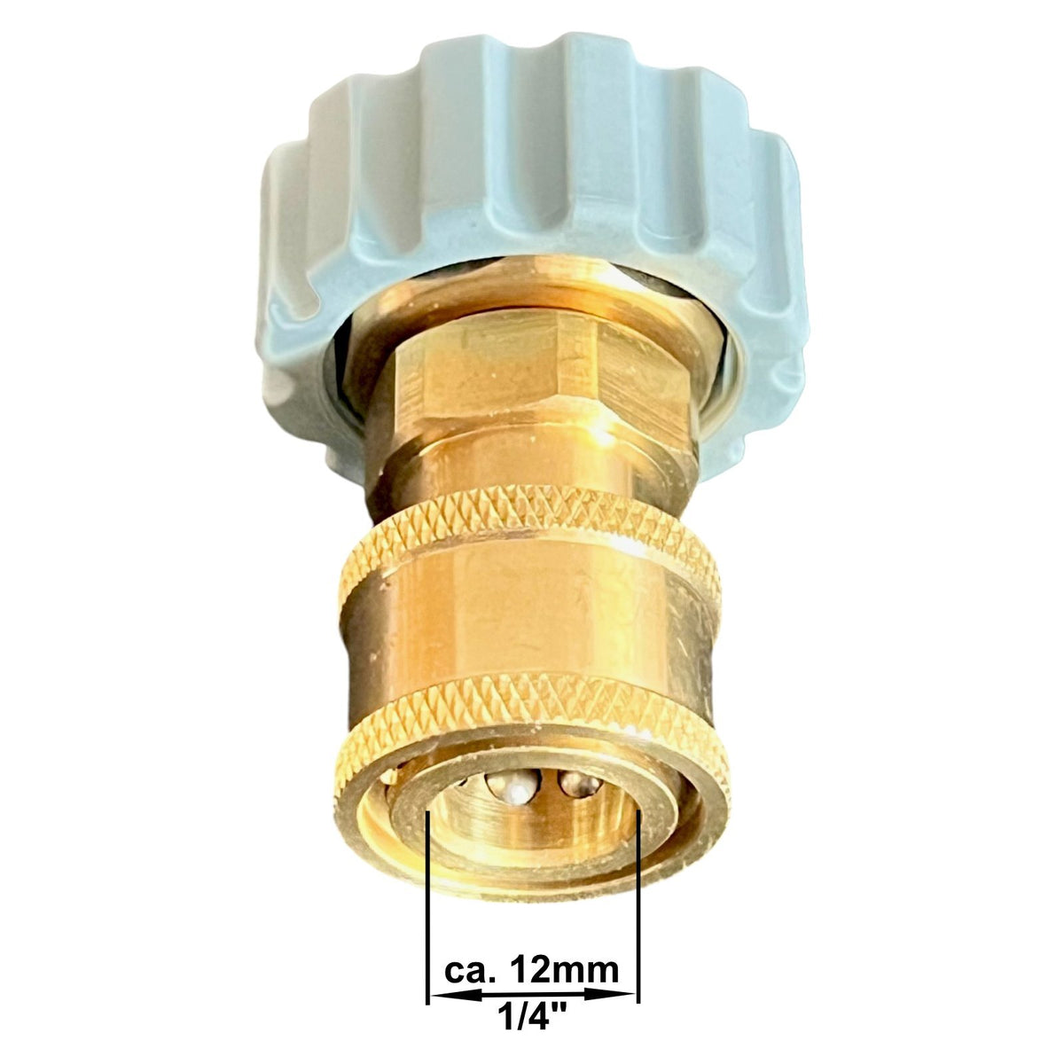 Hochdruckreiniger Schnellkupplung 1/4" zu M21 x1,5 IG Verbinder Adapter Kupplung6
