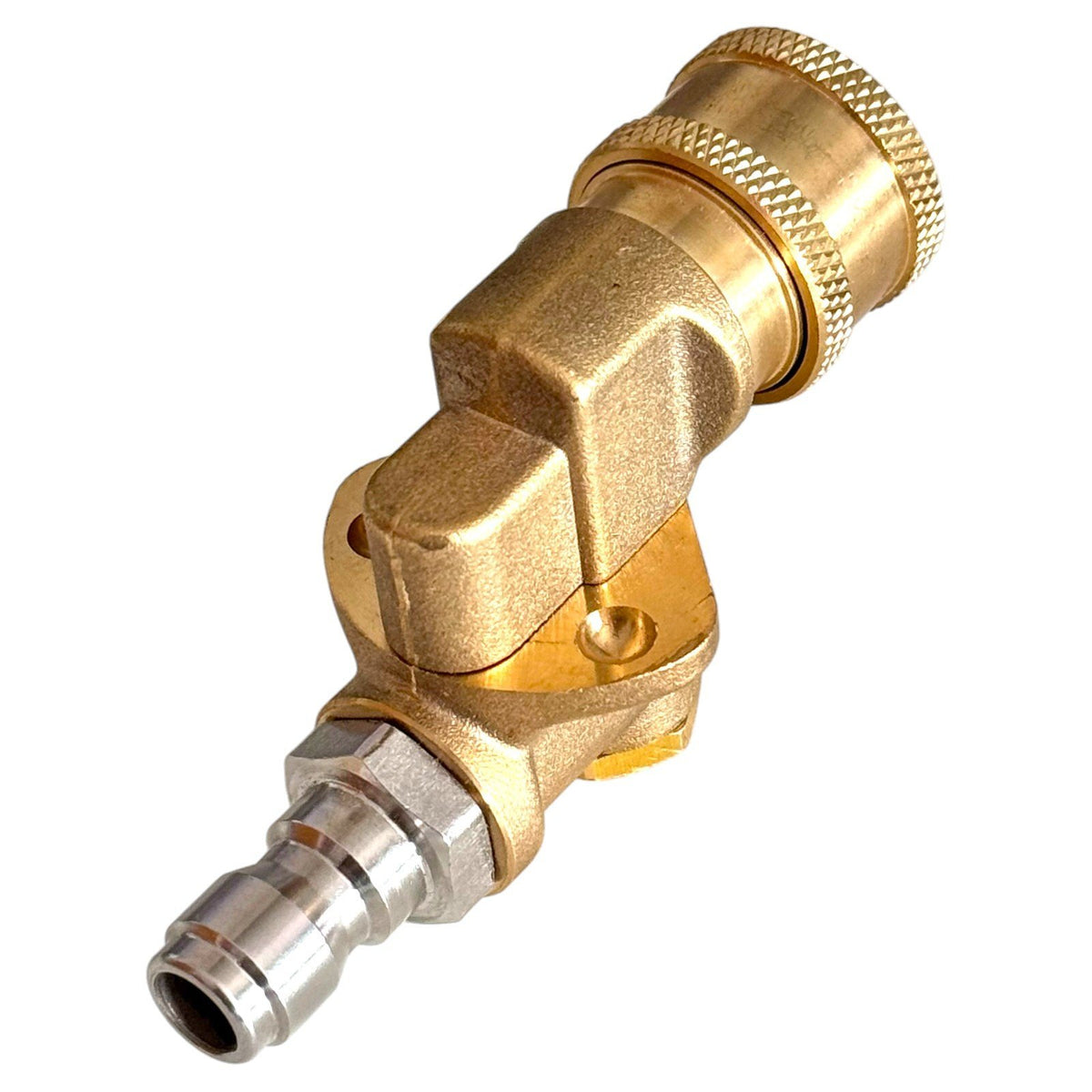1/4" Schnellkupplung Schwenkkupplung Drehbar 180° Messing 4500 PSI HD Kupplung5